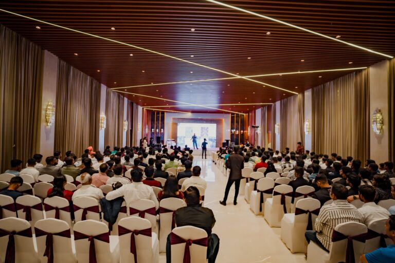 Corporate team meeting discussing business strategy