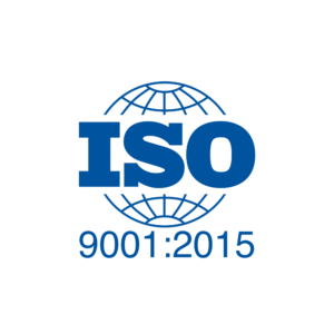 ISO 9001:2015 certification logo. Kinsfolk's Awards & Certifications for Excellence in IT Operations & Cybersecurity.